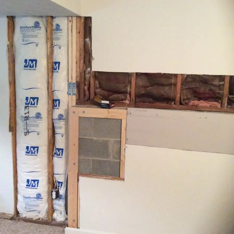 Wall insulation replacement during Odor Removal & Deodorization in Justin